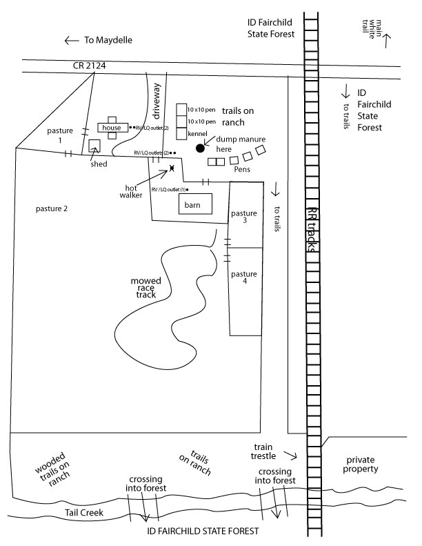 Property Map to Train Robber Ranch